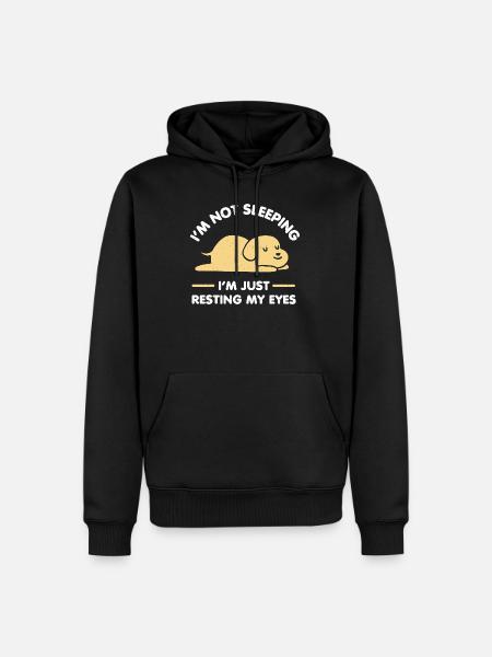 Just Resting My Eyes - Men’s Premium Organic Hoodie - black