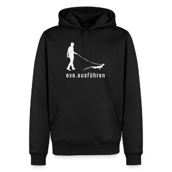 Exe Ausführen Informatiker - Männer Premium Bio Hoodie - Schwarz - Vorne - Nico (187cm)