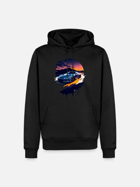 Classic sports car - Men’s Premium Organic Hoodie - black