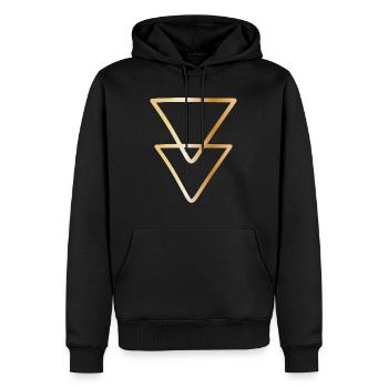 Rune Symbol Geschenk Ornament ethnisch Spirit Art - Männer Premium Bio Hoodie - Schwarz - Vorne - Nico (187cm)