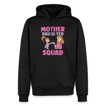 mutter tochter squad kinder kind kind mutter mama - Männer Premium Bio Hoodie - Schwarz - Vorne - Nico (187cm)
