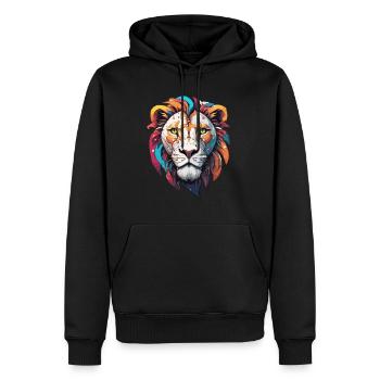 Robot Animal / AI / Mechanized Animals / Comic - Men’s Premium Organic Hoodie - black - Front - Nico (187cm)