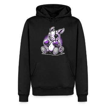 Dragon magique : le pouvoir en vue - Sweat à capuche Premium bio Homme - noir - Devant - Nico (187cm)