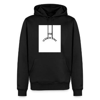 Tee-shirt - Sweat à capuche Premium bio Homme - noir - Devant - Nico (187cm)