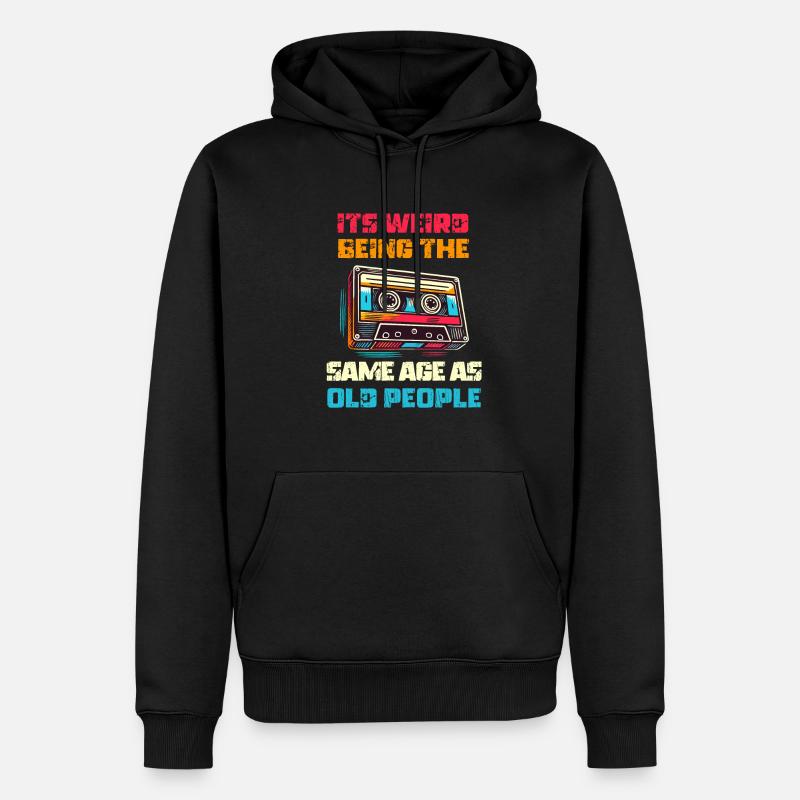 Millésime | Classique | Classique | Vieux - Sweat à capuche Premium bio Homme - noir