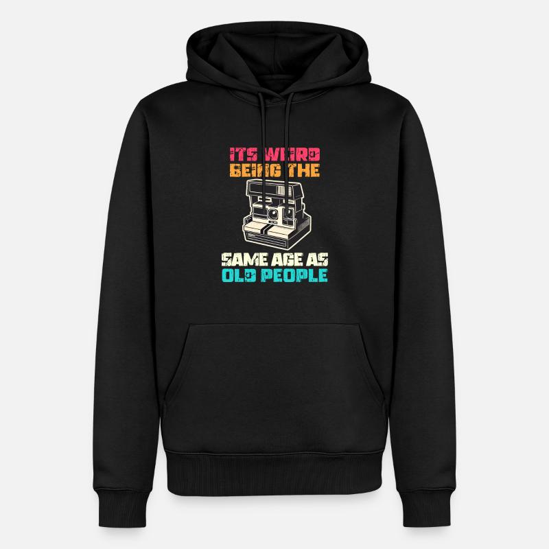 Millésime | Classique | Classique | Vieux - Sweat à capuche Premium bio Homme - noir