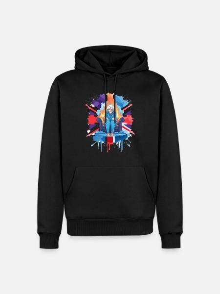 Freezing British Pensioner - Men’s Premium Organic Hoodie - black