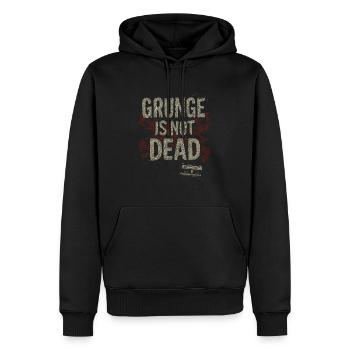 Le grunge n’est pas mort - Sweat à capuche Premium bio Homme - noir - Devant - Nico (187cm)