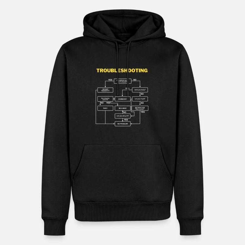 Résolution de problème - Sweat à capuche Premium bio Homme - noir