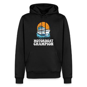 Motorboat Champion Lake Life Boat Parade Champ - Männer Premium Bio Hoodie - Schwarz - Vorne - Nico (187cm)