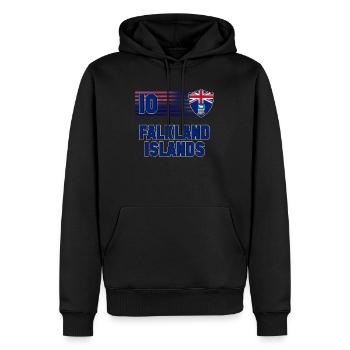 Falklandinseln - Männer Premium Bio Hoodie - Schwarz - Vorne - Nico (187cm)