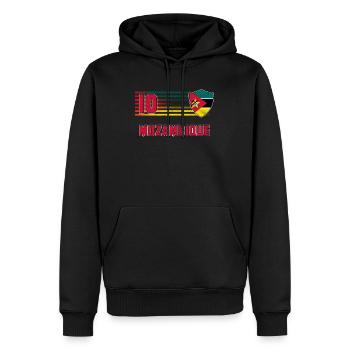 Mozambique - Men’s Premium Organic Hoodie - black - Front - Nico (187cm)