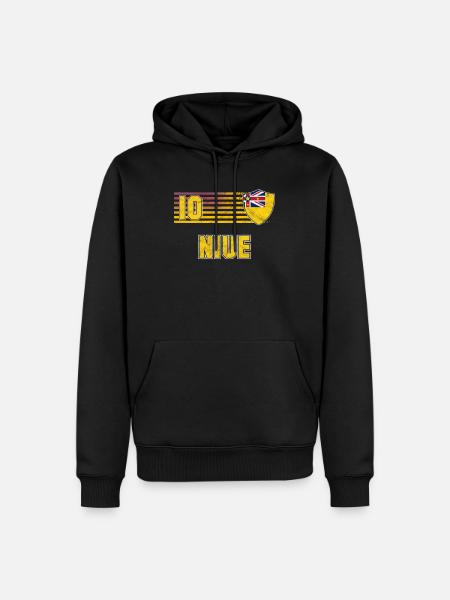 Niue - Sweat à capuche Premium bio Homme - noir