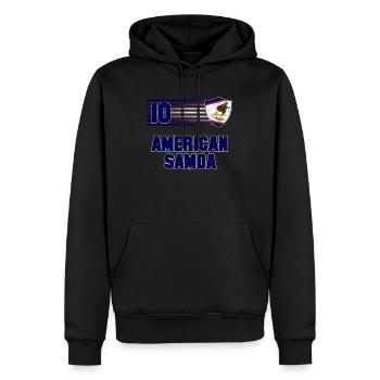 Amerikanisch-Samoa - Männer Premium Bio Hoodie - Schwarz - Vorne - Nico (187cm)