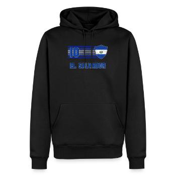 El Salvador - Männer Premium Bio Hoodie - Schwarz - Vorne - Nico (187cm)