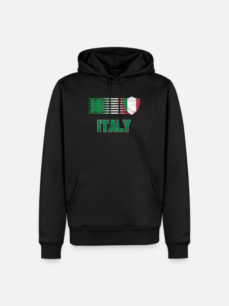 Italy - Men’s Premium Organic Hoodie - black