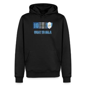 Guatemala - Sweat à capuche Premium bio Homme - noir - Devant - Nico (187cm)