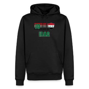Irak - Männer Premium Bio Hoodie - Schwarz - Vorne - Nico (187cm)