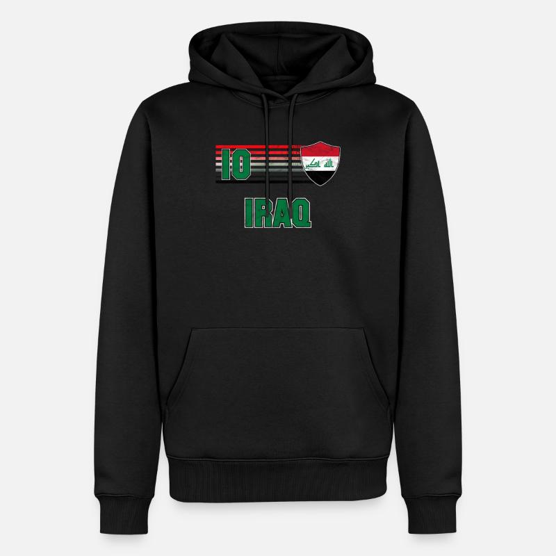 Irak - Männer Premium Bio Hoodie - Schwarz