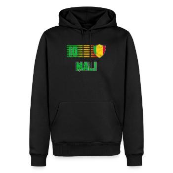 Mali - Sweat à capuche Premium bio Homme - noir - Devant - Nico (187cm)