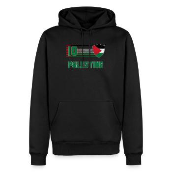Palästina - Männer Premium Bio Hoodie - Schwarz - Vorne - Nico (187cm)
