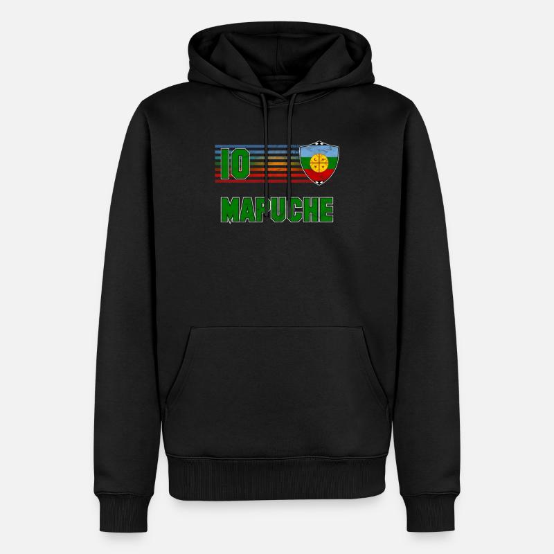 Mapuche - Männer Premium Bio Hoodie - Schwarz