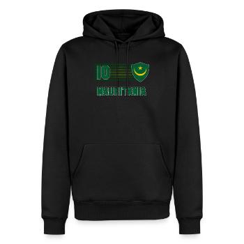 Mauretanien - Männer Premium Bio Hoodie - Schwarz - Vorne - Nico (187cm)