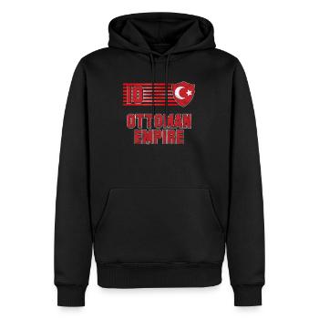 Empire ottoman - Sweat à capuche Premium bio Homme - noir - Devant - Nico (187cm)