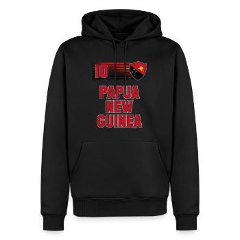 Papua-Neuguinea - Männer Premium Bio Hoodie - Schwarz - Vorne - Nico (187cm)