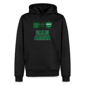 Saudi-Arabien - Männer Premium Bio Hoodie - Schwarz - Vorne - Nico (187cm)