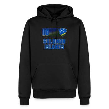 Salomon (Îles) - Sweat à capuche Premium bio Homme - noir - Devant - Nico (187cm)
