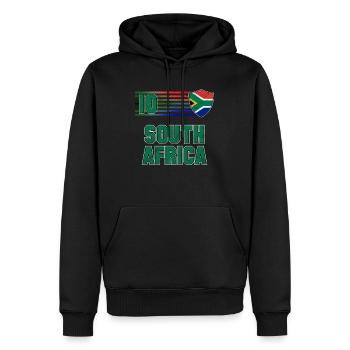 Südafrika - Männer Premium Bio Hoodie - Schwarz - Vorne - Nico (187cm)