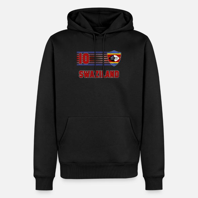 Swaziland - Sweat à capuche Premium bio Homme - noir