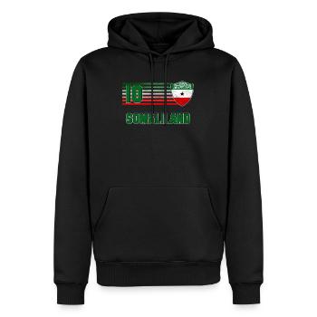 Somaliland - Sweat à capuche Premium bio Homme - noir - Devant - Nico (187cm)