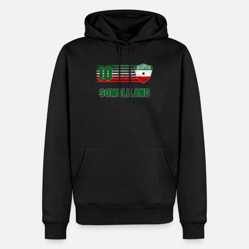 Somaliland - Männer Premium Bio Hoodie - Schwarz
