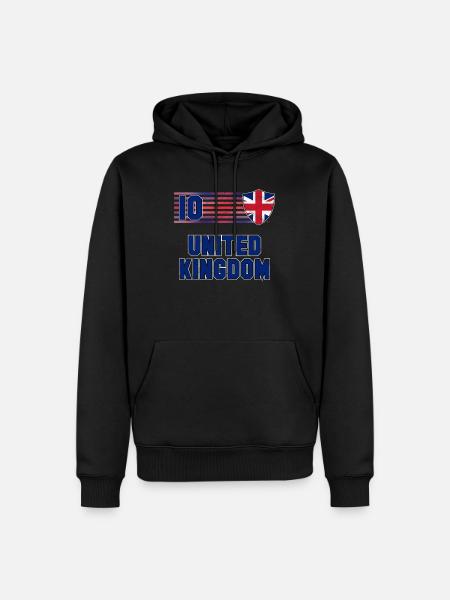 United Kingdom - Men’s Premium Organic Hoodie - black