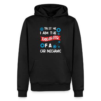 Trust me I'm the Daughter of Car Mechanic - Männer Premium Bio Hoodie - Schwarz - Vorne - Nico (187cm)