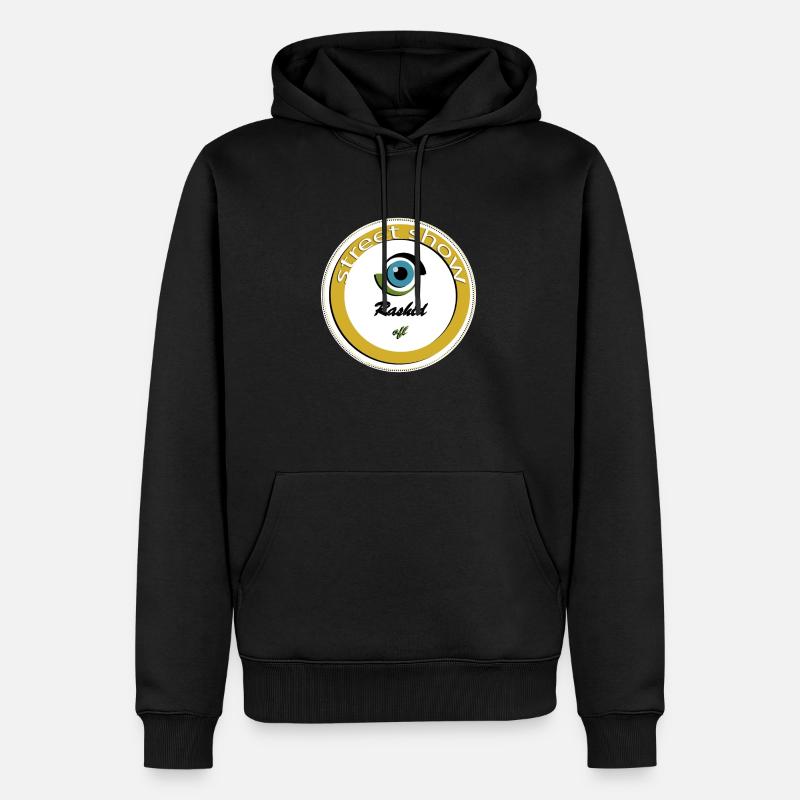 Rashid - Sweat à capuche Premium bio Homme - noir
