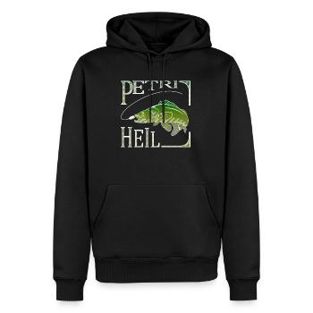 Petri Heil 5 - Sweat à capuche Premium bio Homme - noir - Devant - Nico (187cm)