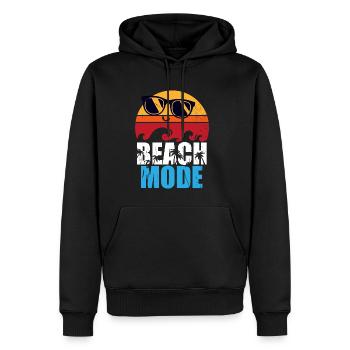 Beach Mode - strand - Männer Premium Bio Hoodie - Schwarz - Vorne - Nico (187cm)