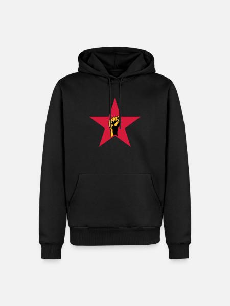 revolution star - Men’s Premium Organic Hoodie - black