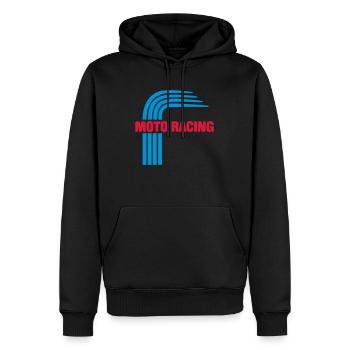 Moto Racing - Männer Premium Bio Hoodie - Schwarz - Vorne - Nico (187cm)