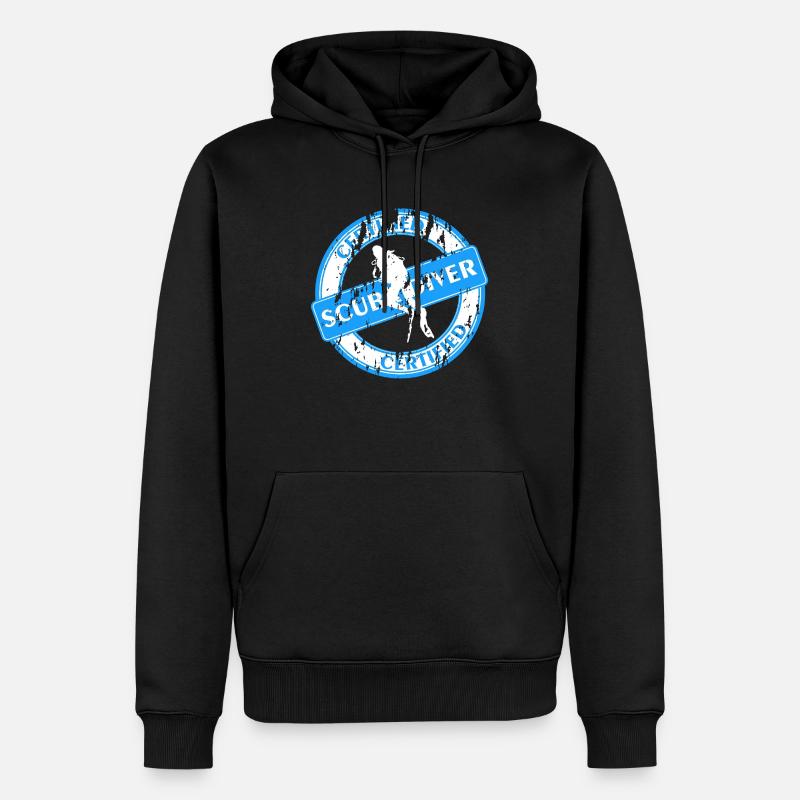 Certified Scuba Diver - Männer Premium Bio Hoodie - Schwarz