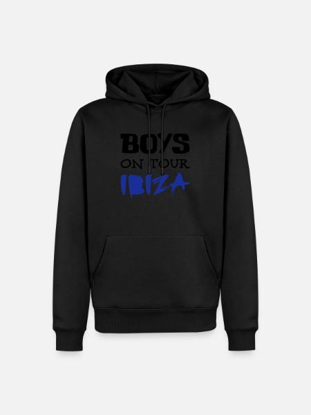 Ibiza - Männer Premium Bio Hoodie - Schwarz
