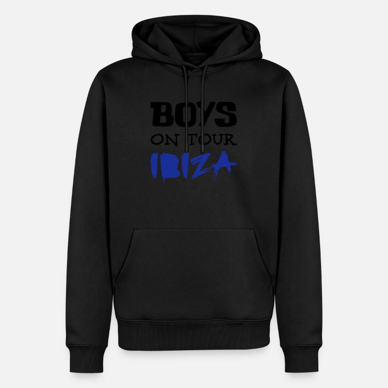 Ibiza - Männer Premium Bio Hoodie - Schwarz