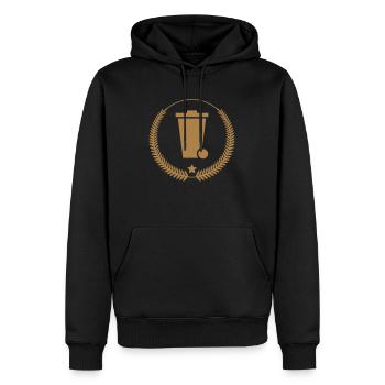 Dustman Ripper Müllmann Eboueur Garbage Trash - Men’s Premium Organic Hoodie - black - Front - Nico (187cm)