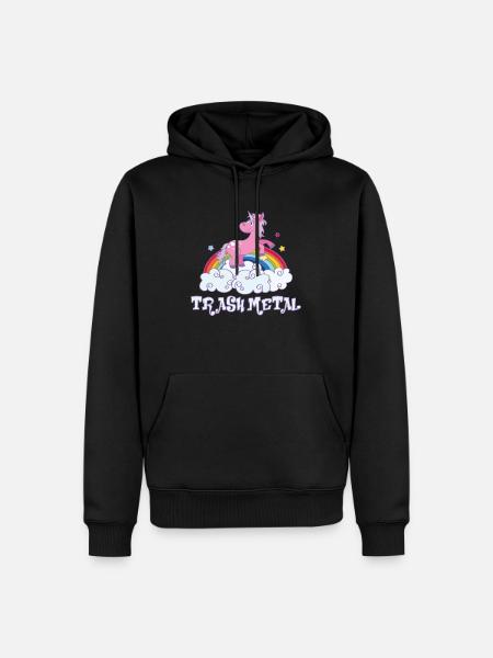 trash metal - Männer Premium Bio Hoodie - Schwarz