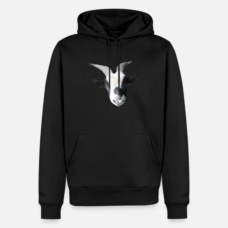 Robin der Ziegenbock - Männer Premium Bio Hoodie - Schwarz
