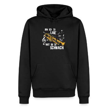 Trompete Musikverein - Männer Premium Bio Hoodie - Schwarz - Vorne - Nico (187cm)