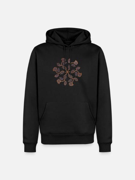 Copper roses - Men’s Premium Organic Hoodie - black